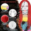 10PCS Girls Sally Christmas Costume, Sally Fancy Dress Outfits with Red Wig Bag Sleeves Leggings Halloween Props (XX-Large) view 2