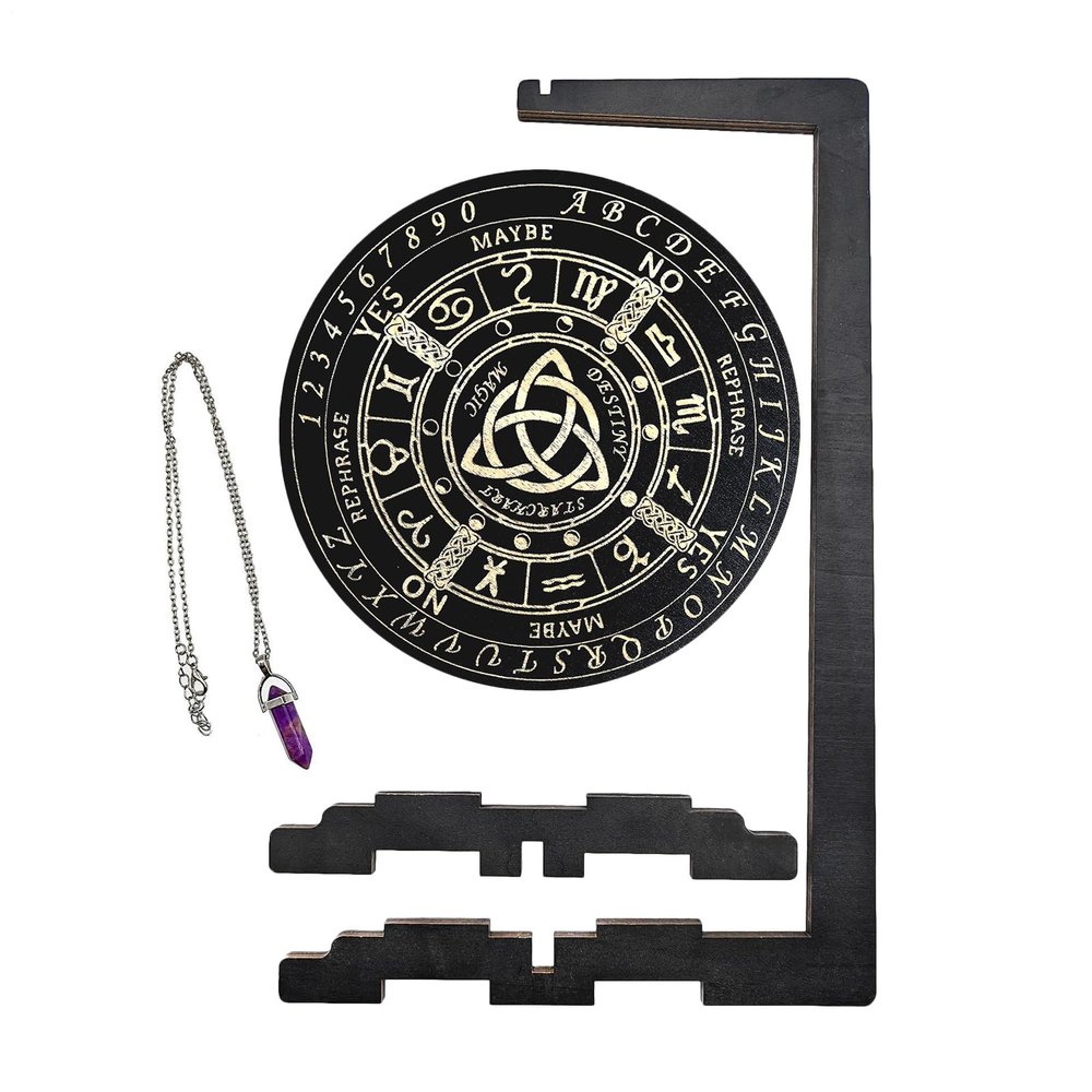 17.8x31.6 Cm Wooden Divination Board Handmade Divination Altar Board Wiccan Altar Supplies Kit Handmade Vertical Metaphysical Witch Supplies For Tarot Reading Altars Setup