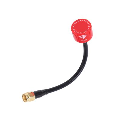 Alomejor Durable FPV Antenna 5.8 GHz RPSMA InnLoch 2.5 DBi 125 Mm for RC Drone Quadcopter, Mini RHCP Antenna Portable Portable Effective for Long Drones (Red)