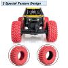 4PCS RC 1.2" Beadlock Tires 62 * 24mm Colored Rubber Crawler Tires for 1/18 Trx4m,1/24 SCX24 FCX24 RC Crawler Car (Red B) view 3