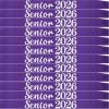 12 Pack Senior Sash 2026, Silver Glitter Purple Satin Finally Graduated Senior Cheerleader Sashes for Class of 2026 Graduation Party Supplies, Purple Silver view 1