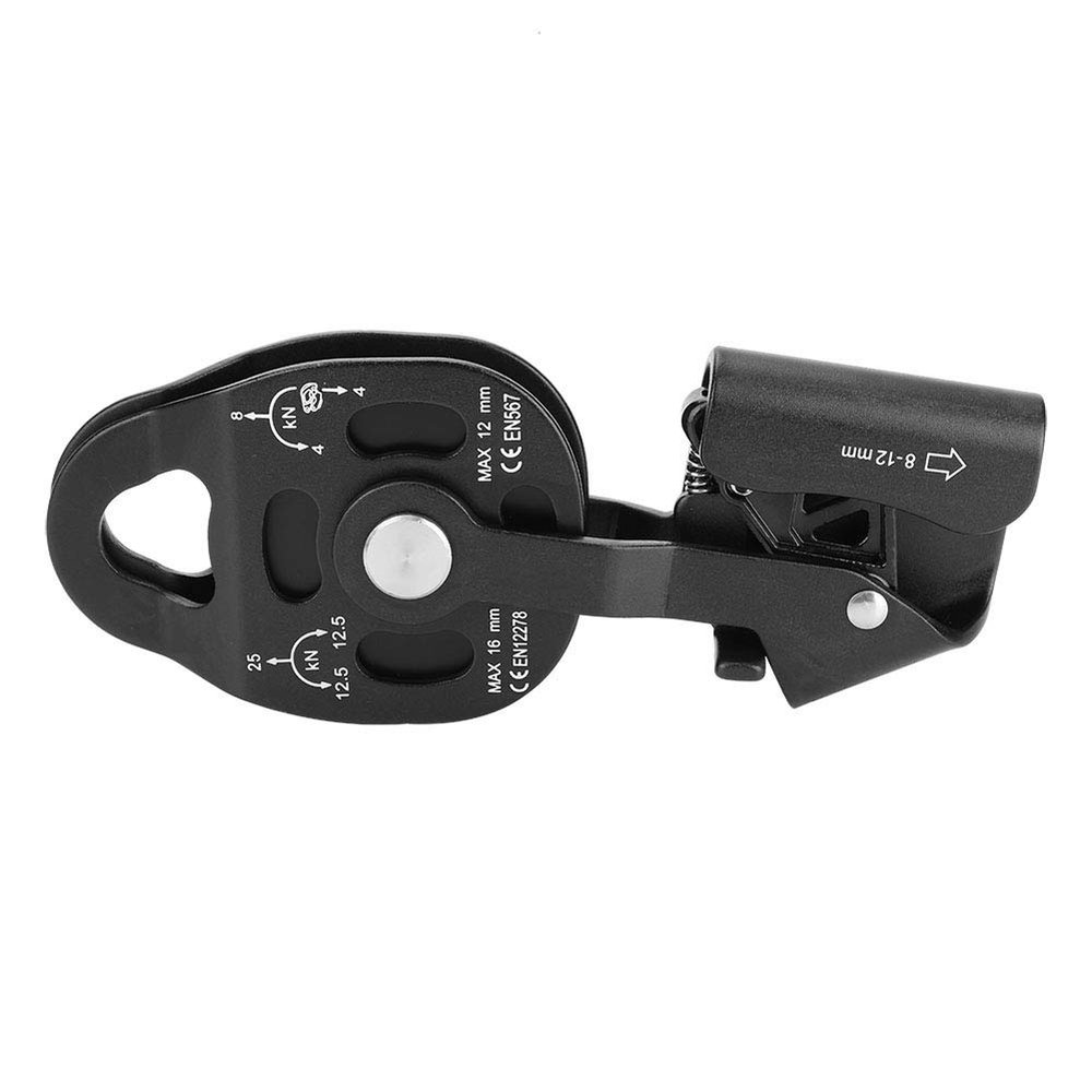 Glomora Magnalium Alloy Heavy Duty Rescue Single Swivel Rope Pulley Block Safety Equipment