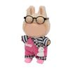 15-17cm Doll Clothes - Luxury Chic Style Set for 17cm Dolls, Premium Doll Outfit with Accessories for 16cm Doll-Rose Red Rompers + Striped T-Shirt view 1