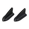 10Pcs Car Roof Spoiler Black/Carbon Fiber Black Shark Fin Shape Car Body Spoiler Kit With Self-Adhesive Tapes for Most Cars(Black) view 4