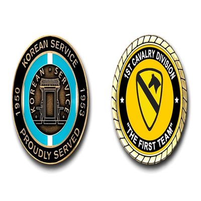 1st Cavalry Division Korean Service Challenge Coin