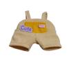 15-17cm Doll Clothes - Luxury Chic Style Set for 17cm Dolls, Premium Doll Outfit with Accessories for 16cm Doll-Khaki Rompers + Yellow Striped T-Shirt view 4