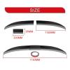 3Pcs Universal Adjustable Trunk Tail Rear Wing Spoiler Compatible For BMW Compatible For Tesla Compatible For Toyota Compatible For KIA Compatible For Hyundai Car Accessories(Black and red part) view 2