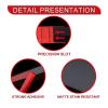 3Pcs Universal Adjustable Trunk Tail Rear Wing Spoiler Compatible For BMW Compatible For Tesla Compatible For Toyota Compatible For KIA Compatible For Hyundai Car Accessories(Black and red part) view 3