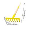 Fonowx Mini Garden Tool Beach Sand Toy Gift for Kids Children Portable Detachable Outdoor Gardening Toy for Garden Flower Household, Nail rake view 3