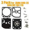 3Pack Carburetor Repair Kit Compatible with Sithl MS 180 170 Replace Spare Part ZAMA GND-28 Diaphragm Gasket Accessories view 2