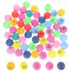 GALPADA 60Pcs Plastic Number Balls Durable Lottery Raffle Game Balls for Bingo Machines Drawings and Entertainment Activities view 1