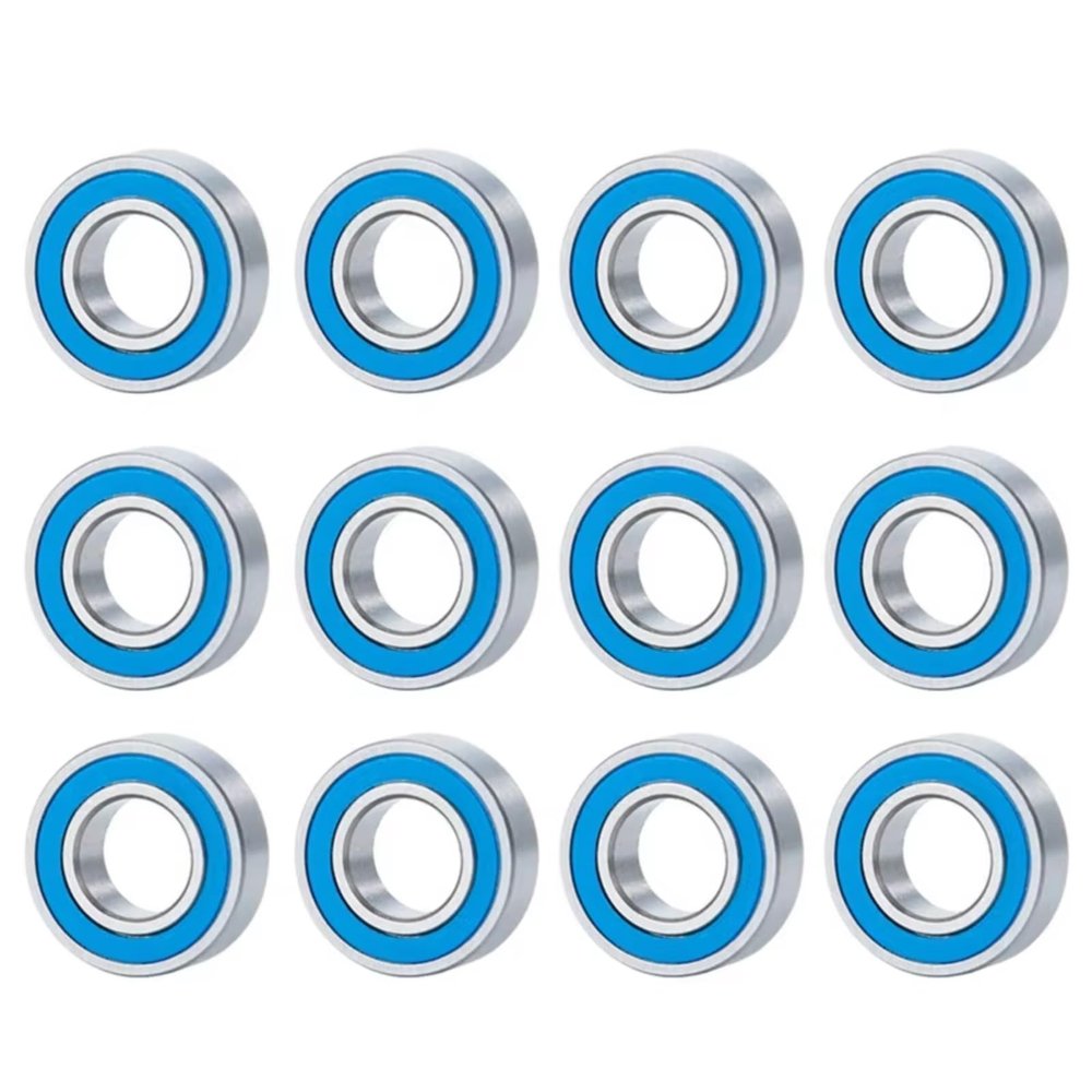 Compatible with Tamiya for Super RC Car Upgrade Parts Accessories 12 Pcs Rubber Sealed Bearing Kit RC Car Accessories