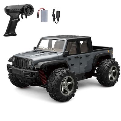 wheelfun 1/20 RC High Speed Pickup Truck C8819 4WD 2.4G Remote Control Off Road Vehicle Lifting Wheel LED Lights Motor Ready to Run Car Hobby Grade Model for Adult Hobby(Gray)