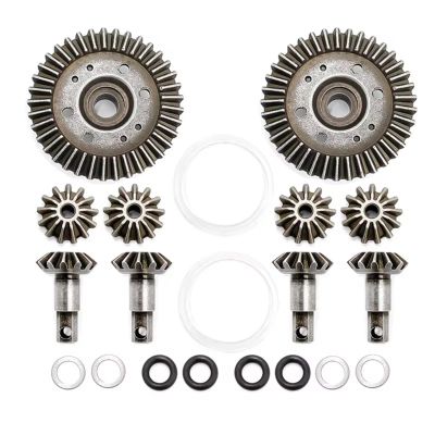 RC Spare Part Compatible with Traxxas for Slash for Stampede for Rustler HQ727 1/10 RC Car Upgrade Parts 4x4 Metal Differential Gear Output Gears Set(2pcs)