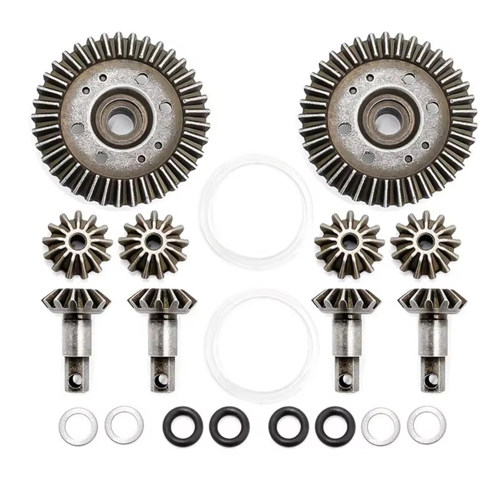 RC Spare Part Compatible with Traxxas for Slash for Stampede for Rustler HQ727 1/10 RC Car Upgrade Parts 4x4 Metal Differential Gear Output Gears Set(2pcs)