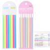 320 pcs Mahjong Card Line Finder Highlighter Tape, Mahjong Line Highlighter Stripe, Transparent Sticky Card Markers Tabs, Mahjong Game Rule Reader, Reusable & No Adhesive Residue (Solid color + Lines) view 1