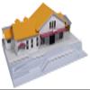 KATO 23-211C N Gauge Suburban Ground Station Building Orange Roof Diorama Supplies view 1