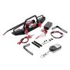 BOQEXSS for Traxxas for Axial for TRX-4 for SCX10 RC Crawler Car Bumper Metal with Winch 2 Light Remote Controller Receiver Parts Rc Bumpers(Size2) view 1