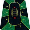 nuveti 70 x 35 Inch Texas Hold'em Poker Mat Portable Rubber Poker Table Top Water Waterproof, Noise Reduction Poker Table Top for Any Tabletop Game