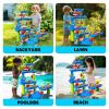 CozyBomB Water Table for Toddlers 3-5 | Outdoor Toys Water Play Table, Magnetic Fishing Toy Game, Summer Splash Pond Showers Sand Activity, Sensory Party Birthday Gift Kids Ages 4-8 9-12 (5-Tiers) view 4