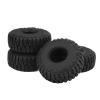 4 Pcs 1.9 Inch RC Crawler Tires, High Performance Rubber Tyres with Anti Skid Grooves, Replacement for Traxxas, Hsp, Redcat, Tamiya, Axial SCX10 D90, Hpi, Durable for All Terrain view 2