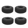 4 Pcs 1.9 Inch RC Crawler Tires, High Performance Rubber Tyres with Anti Skid Grooves, Replacement for Traxxas, Hsp, Redcat, Tamiya, Axial SCX10 D90, Hpi, Durable for All Terrain view 4