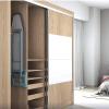 Pop-Up Wall-Mounted Folding Ironing Board with Metal Frame, 180 Rotation, Heat-Resistant Cotton Cover Included view 3