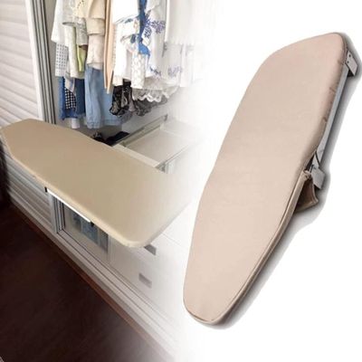 Foldable Ironing Board,180 Rotatable Pull-Out Closet Ironing Station for Home, Apartment & Small Spaces, Space-Saving Design