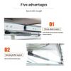 Foldable Ironing Board,180 Rotatable Pull-Out Closet Ironing Station for Home, Apartment & Small Spaces, Space-Saving Design view 3