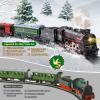 JONRRYIN Electric Train Set for Kids with Remote Control, Classic Steam Locomotive with Smoke, Lights & Sounds, Kids Retro Trains Tracks Toys for Christmas view 4