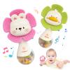 Weirtoya 2 PCS Baby Rattles Teething Toys 3-6 Month, Baby Toys for 0-12 Months Sensory Toys Infant Toys 0-6 Months, Newborn Boys and Girls Must Haves Toys Babies Gifts view 1