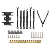 6Pcs Aluminum Alloy Tie Rod Kit for Axial SCX24 | Lightweight & High Strength Replacement | 1/24 Scale RC Car Upgrade Parts | Includes 6 Pull Rods & 15 Brass Ball Heads (Black) view 1
