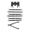 6Pcs Aluminum Alloy Tie Rod Kit for Axial SCX24 | Lightweight & High Strength Replacement | 1/24 Scale RC Car Upgrade Parts | Includes 6 Pull Rods & 15 Brass Ball Heads (Black) view 4