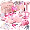 Little Girl Purse with Pretend Makeup for Toddler 3-5,Princess Pretend Play Toys for Ages 5-7,Kids Fake Makeup Sets Includes Toddler Purse, Phone, Camera,Baby Girl Birthday Gift 4-6 6-8 view 1
