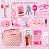 Little Girl Purse with Pretend Makeup for Toddler 3-5,Princess Pretend Play Toys for Ages 5-7,Kids Fake Makeup Sets Includes Toddler Purse, Phone, Camera,Baby Girl Birthday Gift 4-6 6-8 view 2