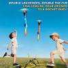 JUKUDAHU Rockets for Kids Age 4-8 with 8 LED Rockets and 2 Launcher - Outdoor Toys for 4 5 6 7 8-12 Year Old Boy Birthday Gift, Air Powered Flying Toy Shooting Up to 100 Feet, Toys for Kids Ages 8-12 view 2