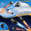 JUKUDAHU Rockets for Kids Age 4-8 with 8 LED Rockets and 2 Launcher - Outdoor Toys for 4 5 6 7 8-12 Year Old Boy Birthday Gift, Air Powered Flying Toy Shooting Up to 100 Feet, Toys for Kids Ages 8-12 view 4