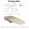 Wall Mounted Folding Ironing Board with 180 Swivel, Soft-Closing, Space-Saving Design, Heat-Resistant Cotton Cover view 3