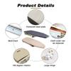 Wall Mounted Folding Ironing Board with 180 Swivel, Soft-Closing, Space-Saving Design, Heat-Resistant Cotton Cover view 4