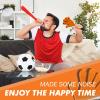 100 Pcs Hand Clappers Noisemakers 7.5 Inch Clappers Noisemakers Plastic Hand Clappers for Birthday Game Football Sporting Events Cheers Supplies Dance Basketball Football NoisemakersOrange Black) view 3