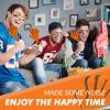 100 Pcs Hand Clappers Noisemakers 7.5 Inch Clappers Noisemakers Plastic Hand Clappers for Birthday Game Football Sporting Events Cheers Supplies Dance Basketball Football NoisemakersOrange Black) view 4