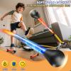 DULONIME Rocket Launcher for Kids, Outdoor Toys with 4 LED Rockets, Launch Up to 100+ Feet, Gifts for 3 4 5 6 7 8-12 Year Old Boy Birthday, Rockets for Kids Age 4-8 view 2