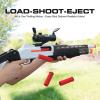 30 inch Foam Blaster Shotgun with Double Barrel Soft Bullets Gun with Shell Ejecting 2 in 1 Foam Blaster Shotgun with Shell Casings 60 Foams Darts Gift for 14+ Years (3) view 3
