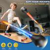 JUKUDAHU Rocket Launcher for Kids Age 4-8 with 4 LED Rockets Toy view 2