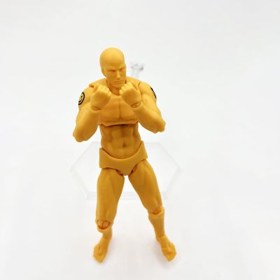 Action Figure Set 5.5-Inch Male and Female Poseable Figures with Accessories and Stand Orange PVC & ABS Models (Man)