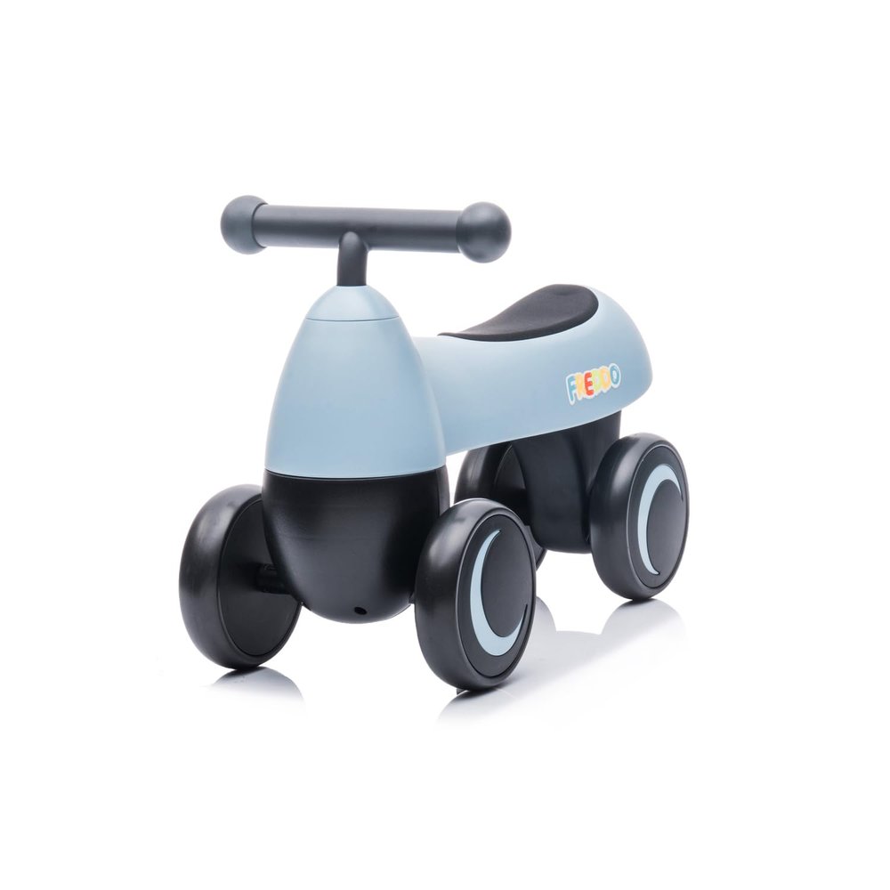HomeStock Baroque Bonanza Balance Bike Push Car 4 Wheel 22" x 11" x 16" Light Blue EVA Tire Ride-On for Toddlers with Swivel Feature and Lightweight Design