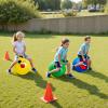 Upper Rider 6 Pcs Hopper Ball for Kids 3-8, 18 Inch Bouncy Ball with Handle, Inflatable Hippity Hop Bounce Jumping Hopping Toys for Toddlers Boys Girls Gifts, Pink Blue Red Purple Green Yellow view 2
