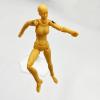 Action Figure Set 5.5-Inch Male and Female Poseable Figures with Accessories and Stand Orange PVC & ABS Models (Woman) view 3