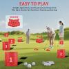 Behonor Backyard Golf Game with 2 Clubs, Portable 9 Hole Backyard Golf Course,Outdoor Battle Golf Game for All Ages Adults,Beach,Camping and Park Kids,Family, Anywhere Practice view 3