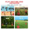 Behonor Backyard Golf Game with 2 Clubs, Portable 9 Hole Backyard Golf Course,Outdoor Battle Golf Game for All Ages Adults,Beach,Camping and Park Kids,Family, Anywhere Practice view 4